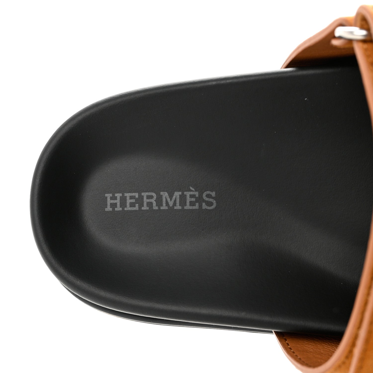 Hermes Suede Goatskin Womens Chypre Sandals 37.5 Naturel 7 of 10
