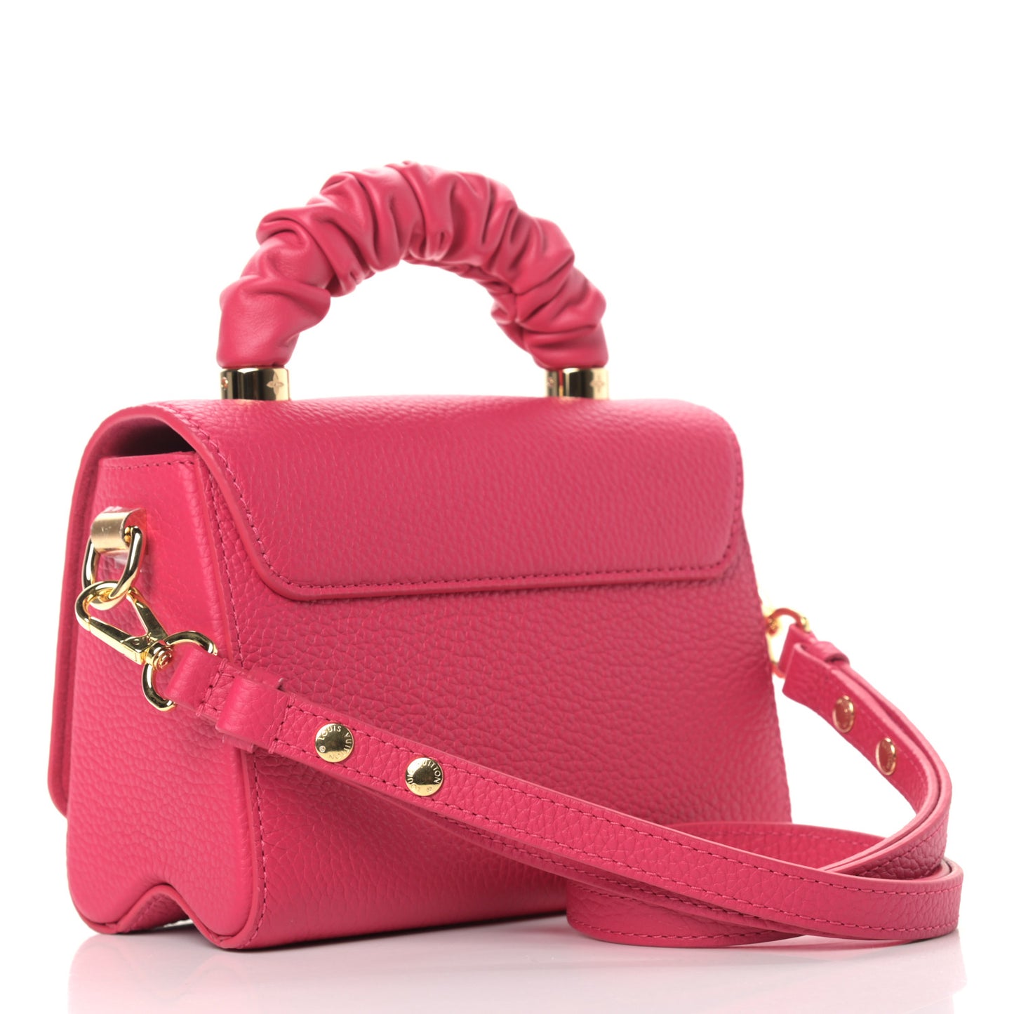 Taurillon Smooth Calfskin Scrunchie Twist One Handle PM Pondichery Pink