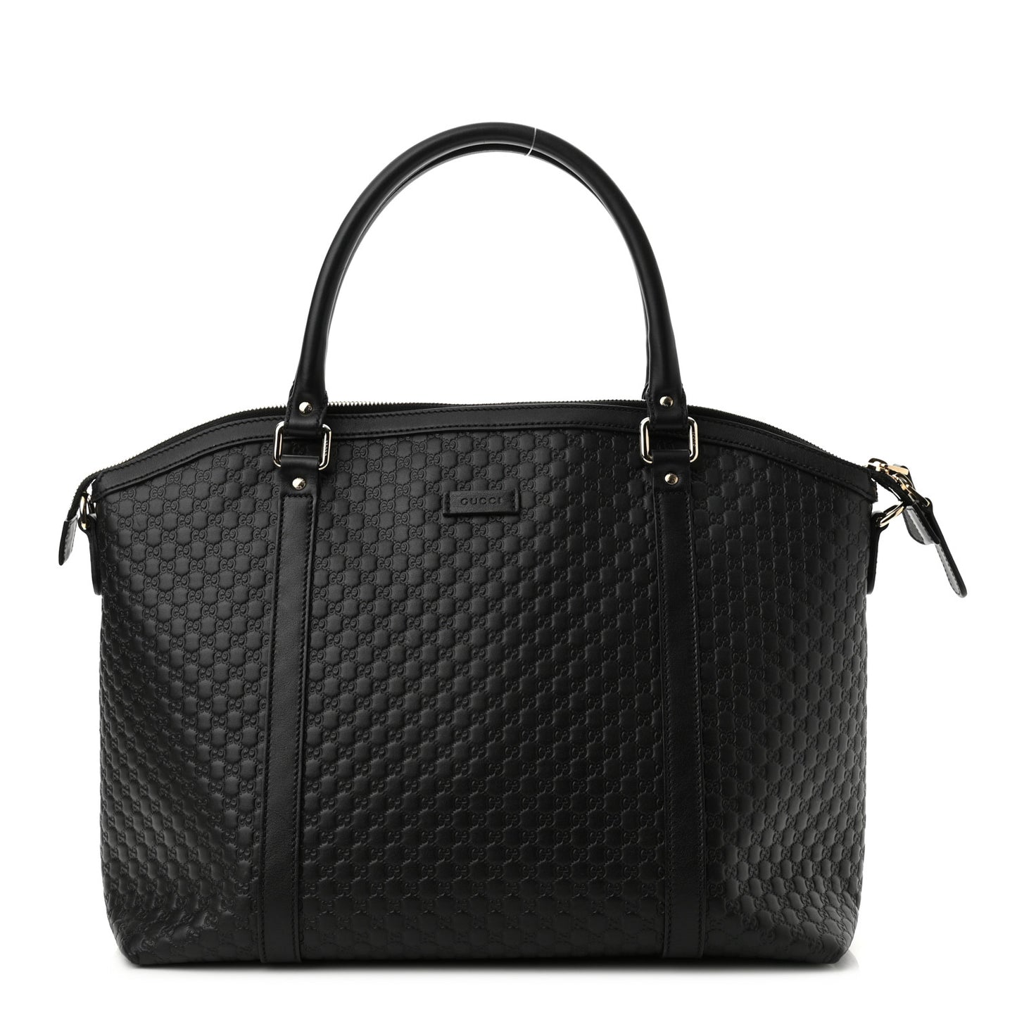 Soft Microguccissima Large Dome Satchel Black