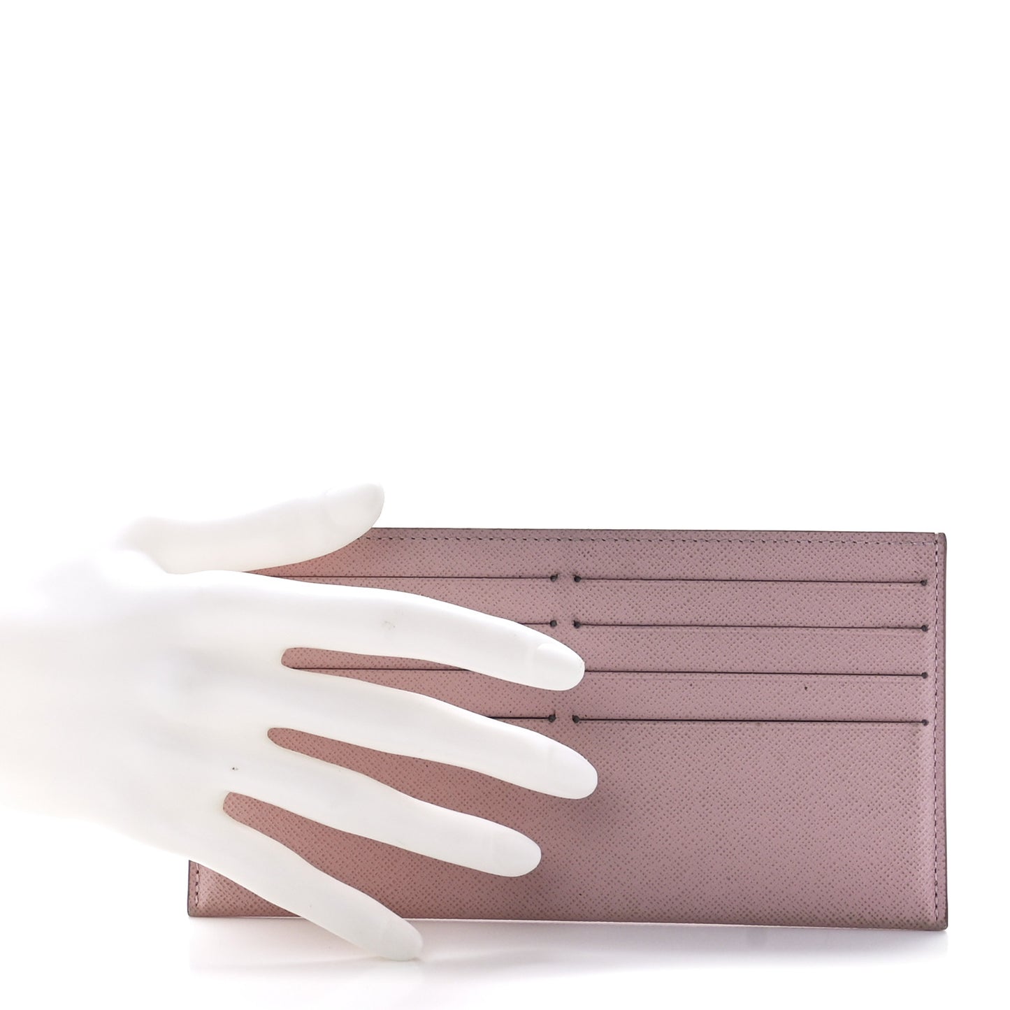 Calfskin Felicie Card Holder Insert Rose Ballerine