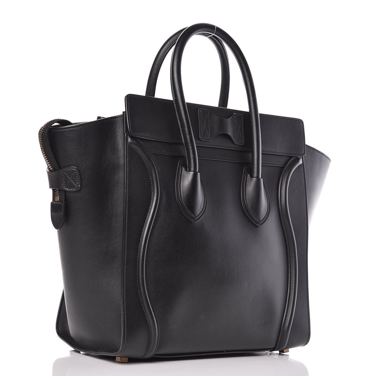 Smooth Calfskin Mini Luggage Black