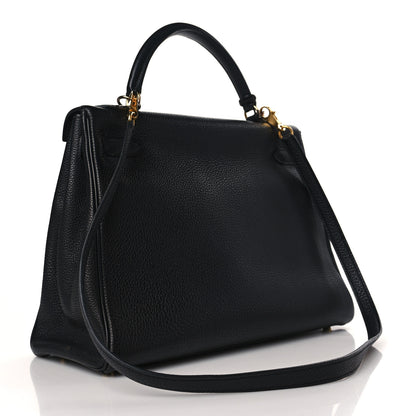 Hermes Togo Kelly Retourne 32 Black 3 of 10