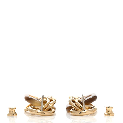 Hermes Permabrass Horn Small Eurydice Earrings 3 of 4