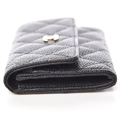 Chanel Caviar Quilted Flap Card Holder Black 10 of 14