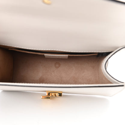 Gucci Calfskin Mini Sylvie Chain Shoulder Bag White 5 of 13
