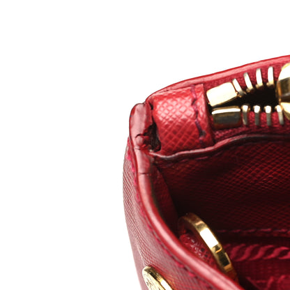 Prada Saffiano Small Galleria Double Zip Tote Fuoco 13 of 17