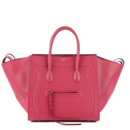 Celine Grained Calfskin Medium Phantom Luggage Fuchsia 1 of 8