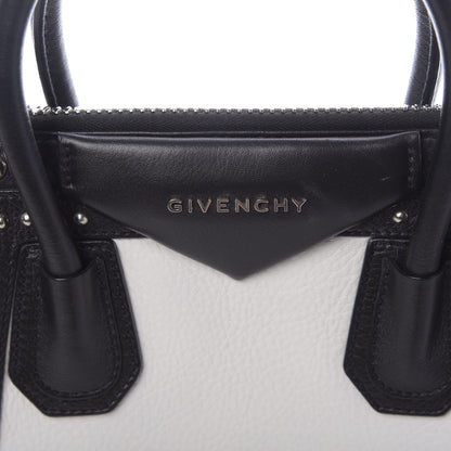 Givenchy Calfskin Small Studded Bi-Color Antigona Black White 11 of 12