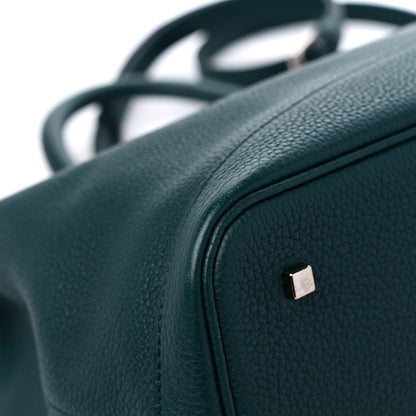 Moynat Taurillon Blush Calfskin Gabby MM Peacock 7 of 11