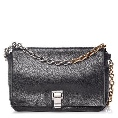 Proenza Schouler Pebbled Calfskin Small Courier Black 1 of 17