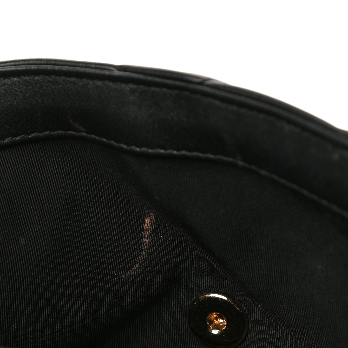 Calfskin Quilted Medium Bubbly Flap Black
