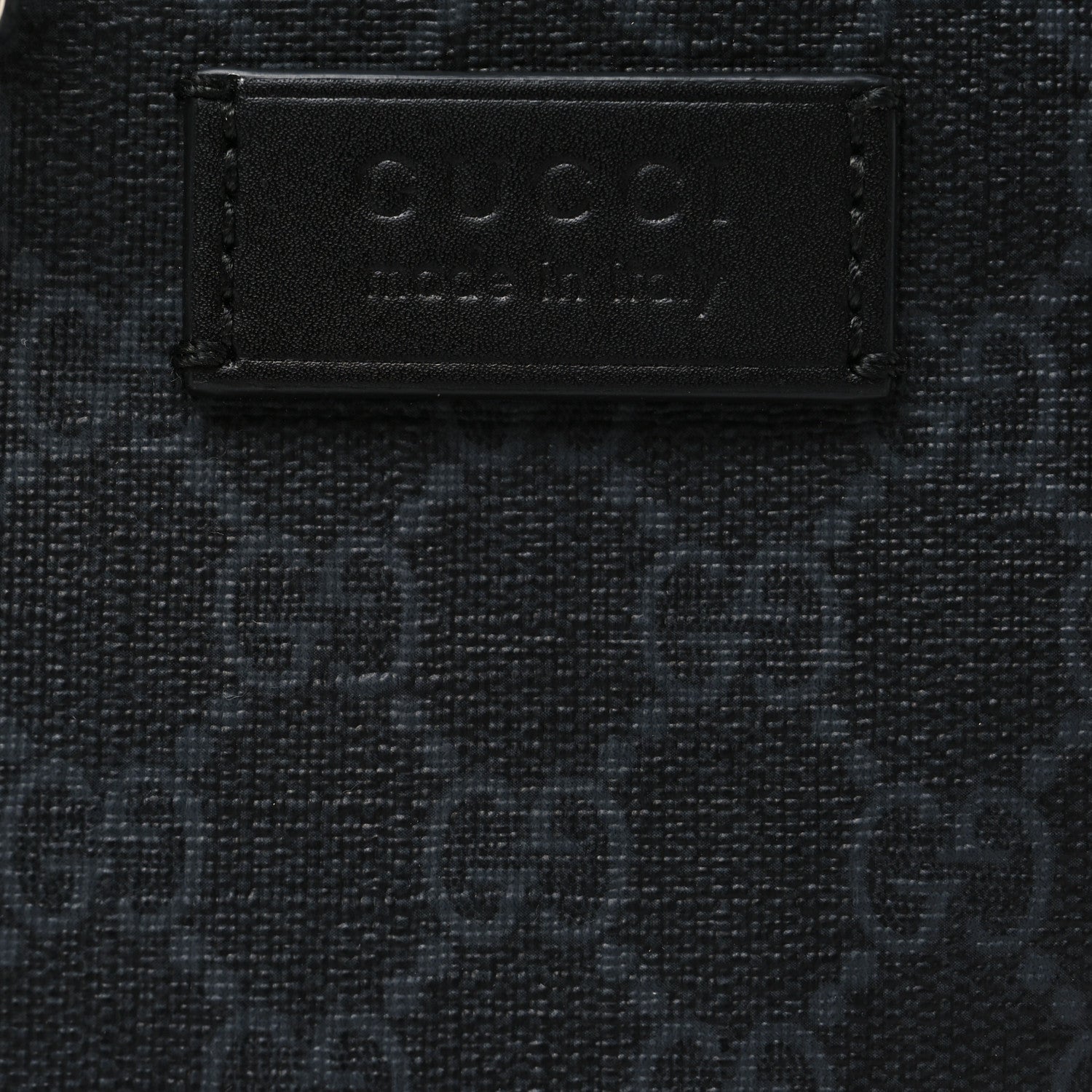 Gucci GG Supreme Monogram Appia Calfskin Web Small Camera Messenger Bag Black Grey 8 of 10