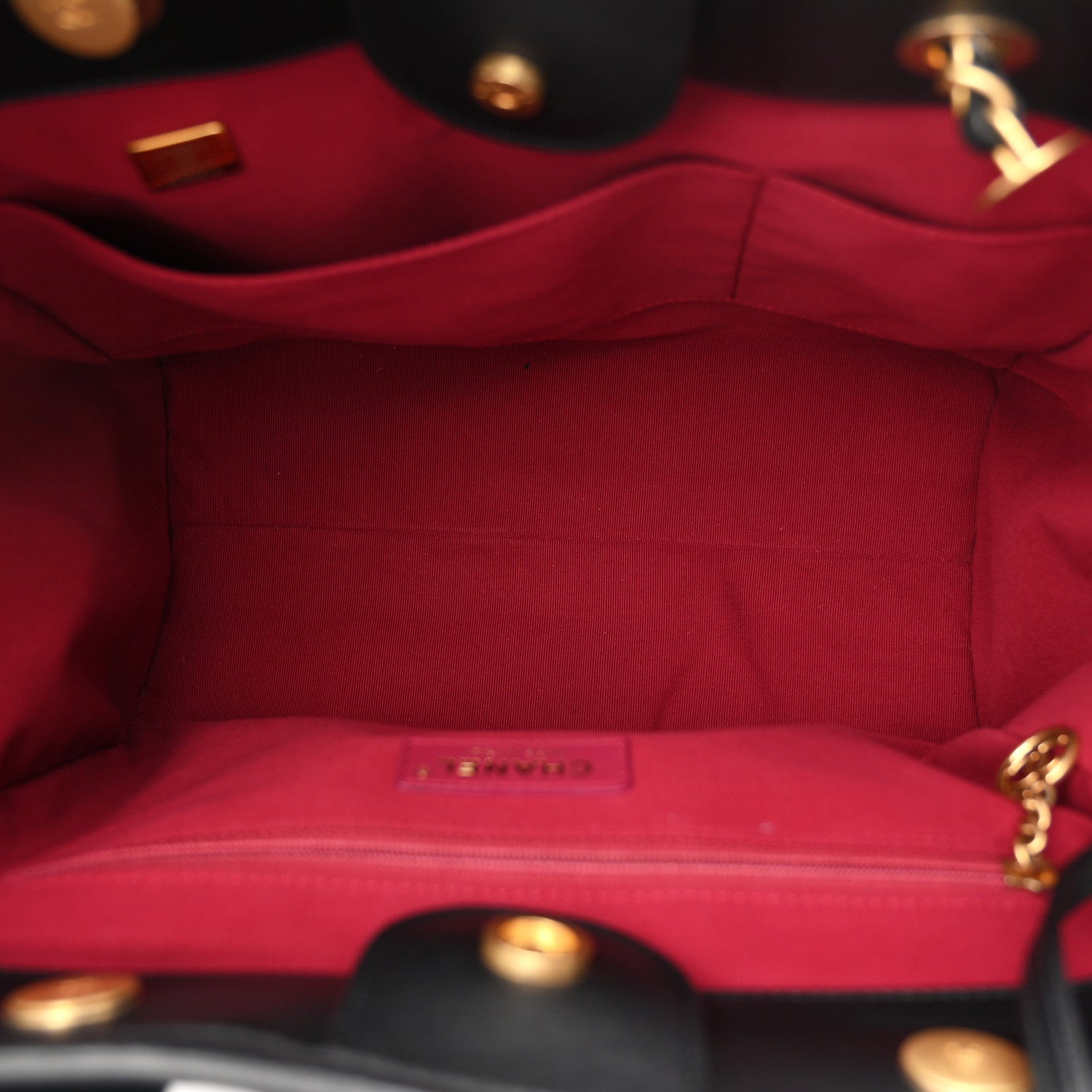 Chanel Calfskin Small Deauville Tote Black 6 of 12