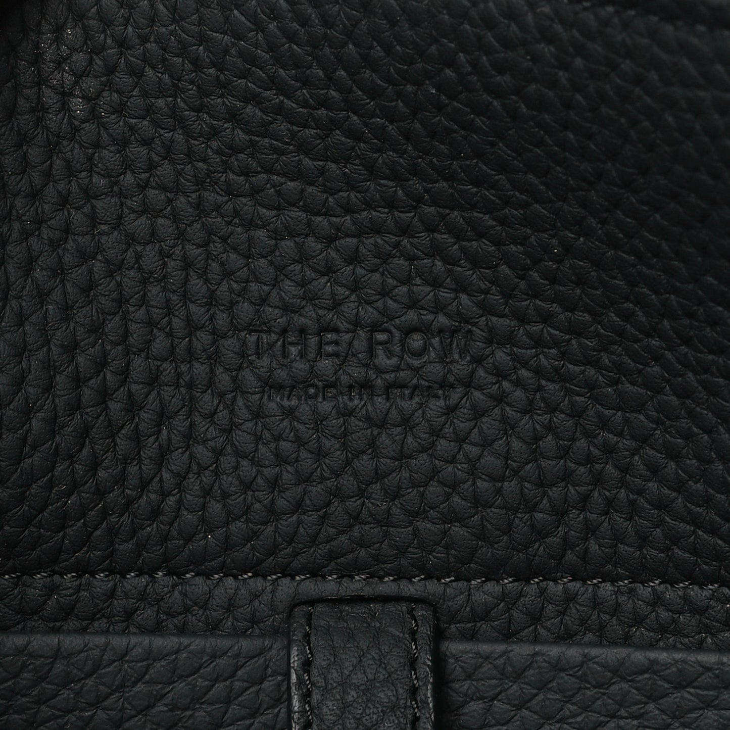Grained Calfskin Soft Margaux 10 Bag Black