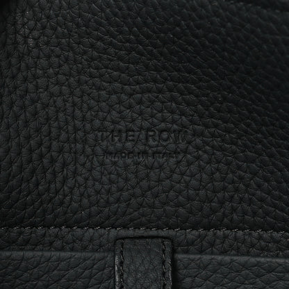The Row Grained Calfskin Soft Margaux 10 Bag Black 6 of 8