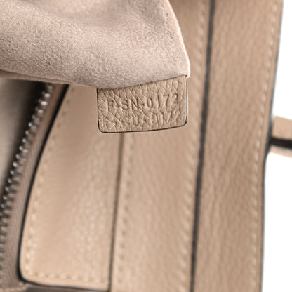 Celine Drummed Calfskin Mini Luggage Dune 7 of 12