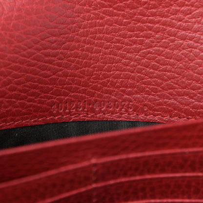 Gucci Calfskin Mini Dionysus Chain Wallet Hibiscus Red 7 of 10