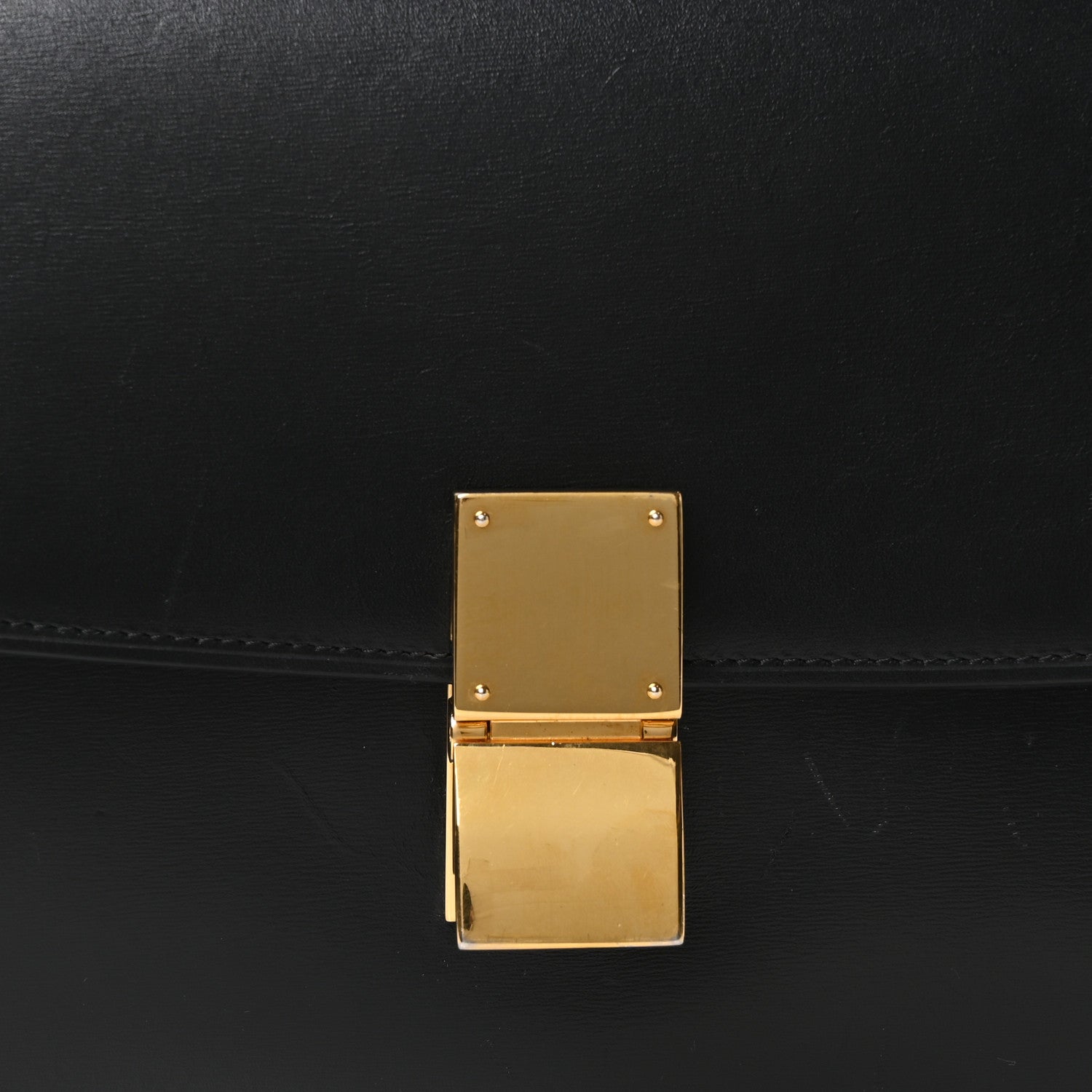 Celine Box Calfskin Medium Classic Box Flap Bag Black 8 of 10