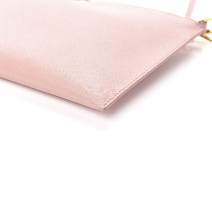 Prada Saffiano Flat Zip Wristlet Orchidea 8 of 9