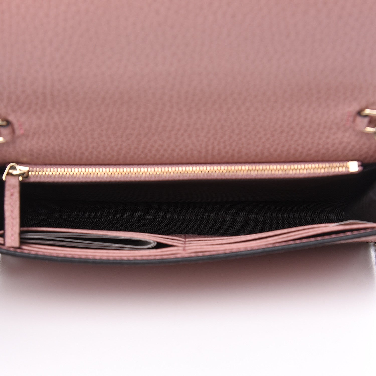 Gucci Dollar Calfskin Medium Betty Chain Wallet Soft Pink 5 of 9