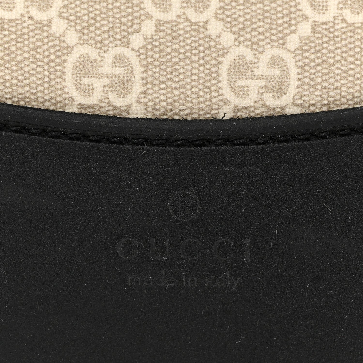Gucci GG Supreme Monogram Textured Dollar Calfskin Web Small Savoy Cabin Trolley Beige Mystic White Oatmeal 11 of 15