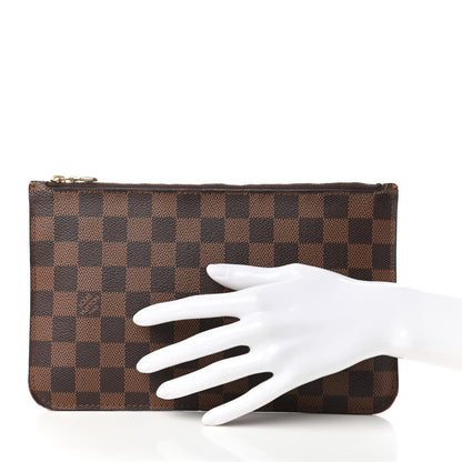 Louis Vuitton Damier Ebene Neverfull MM GM Pochette 2 of 12