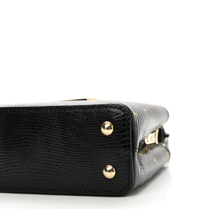 Louis Vuitton Lizard Capucines Mini Black 9 of 9