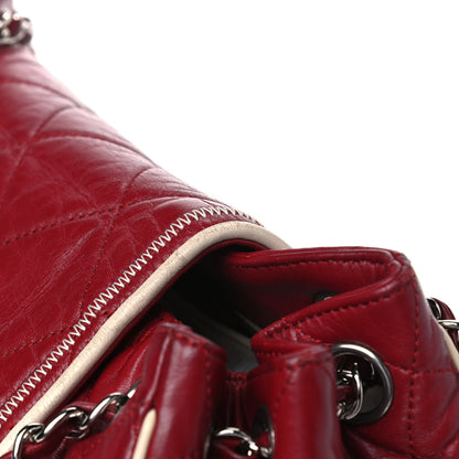 Chanel Lambskin Quilted East West Accordion Flap Light Bordeaux 14 of 16