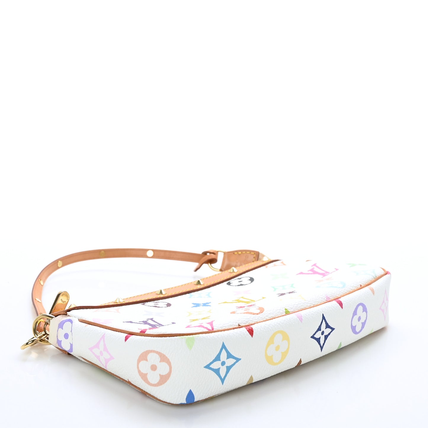 Monogram Multicolor Pochette Accessories White