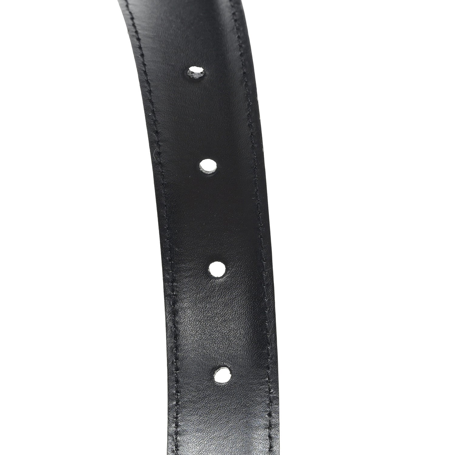 Celine Box Calfskin Medium 25mm Triomphe Belt 90 36 Black 5 of 5