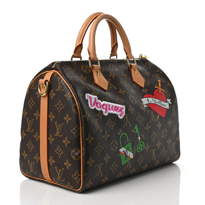 Louis Vuitton Monogram Patches Speedy Bandouliere 30 3 of 8