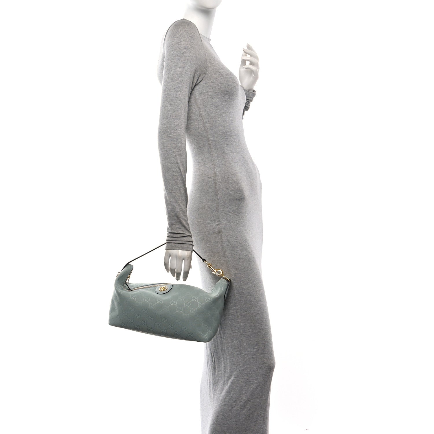 Gucci GG Monogram Web Medium Vanity Light Blue 2 of 10