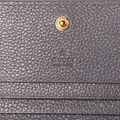 Gucci Grainy Calfskin Zumi Chain Card Case Wallet Dusty Grey 6 of 8