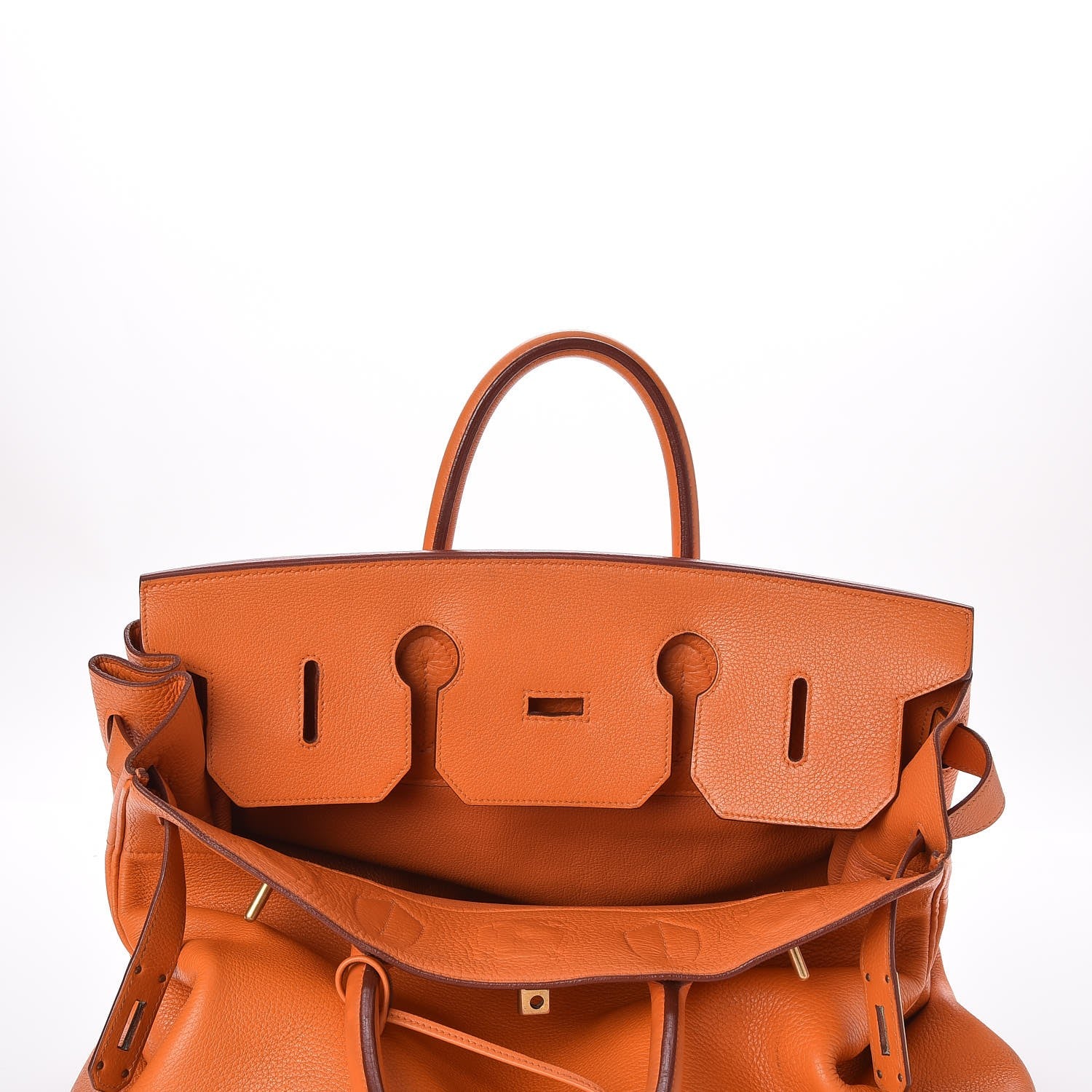 Hermes Taurillon Clemence HAC Birkin 40 Orange 33 of 33