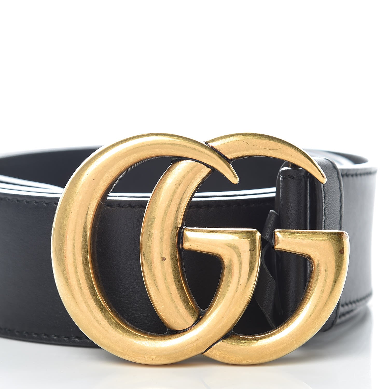 Gucci Calfskin Double G 40mm Belt 90 36 Black 6 of 8