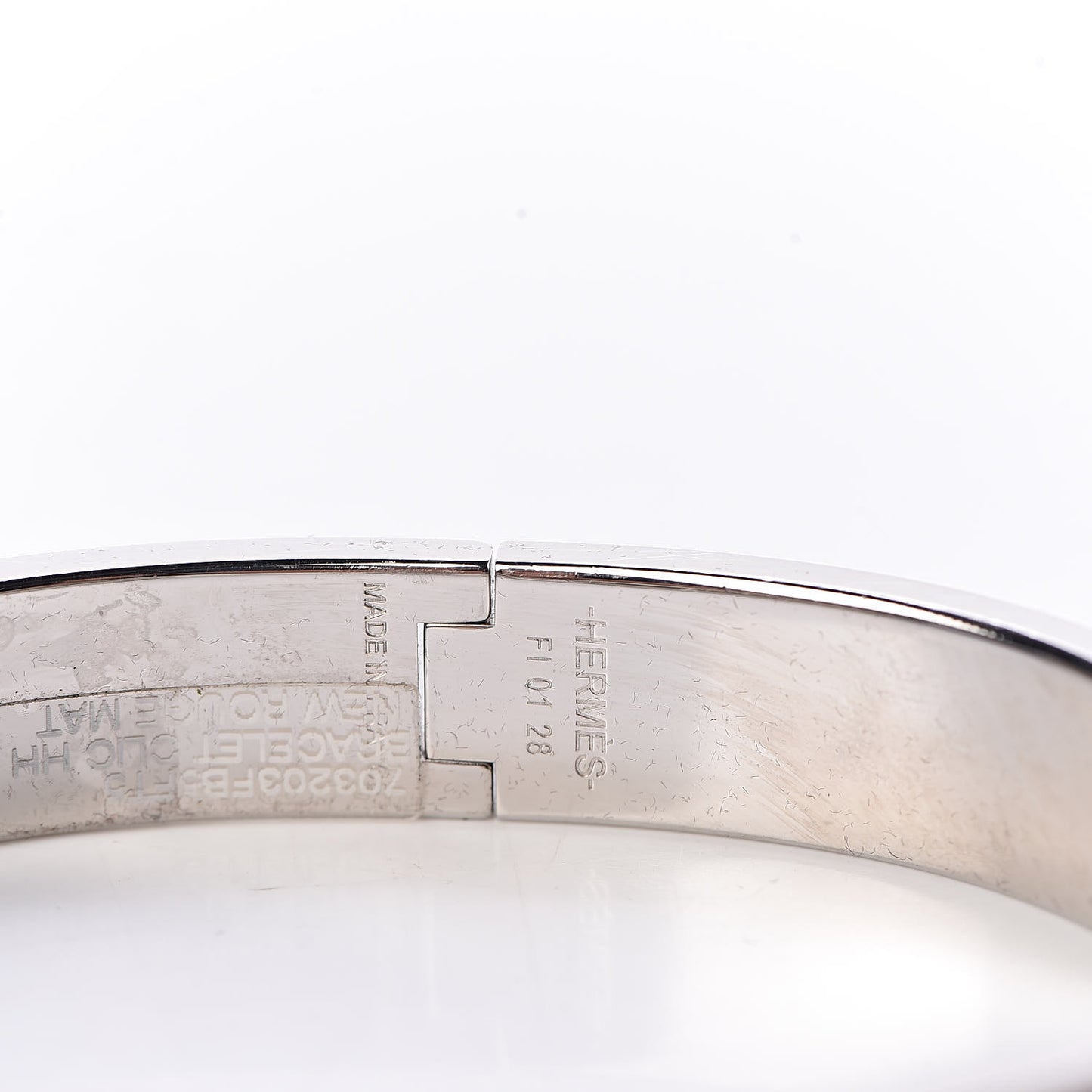 Matte Enamel Narrow Clic Clac HH Bracelet T5 New Rouge H