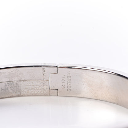 Hermes Matte Enamel Narrow Clic Clac HH Bracelet T5 New Rouge H 4 of 5