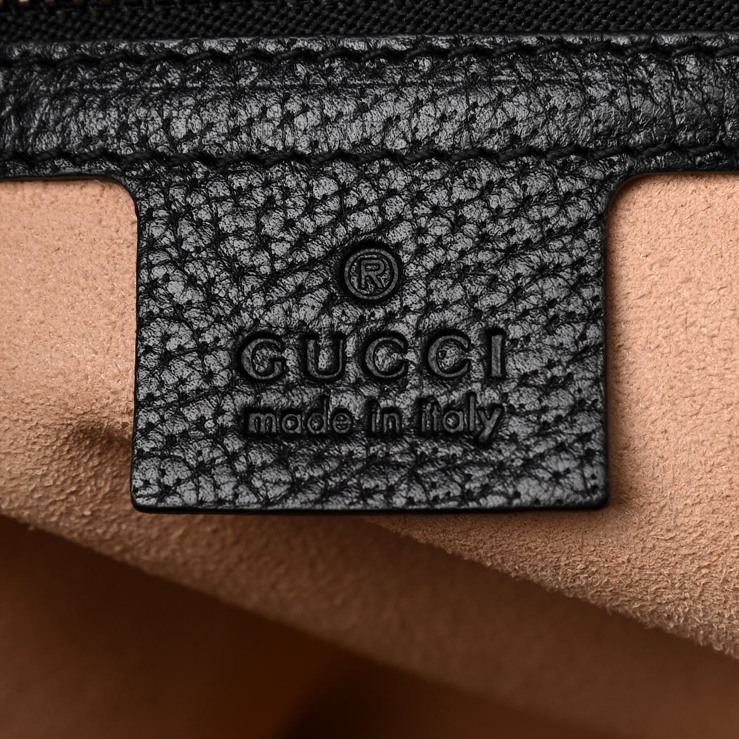 Gucci Grained Calfskin Web Crystal Butterfly Stripe Medium Totem Top Handle Bag Black 7 of 12