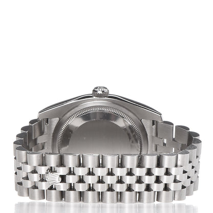 Rolex Stainless Steel 36mm Oyster Perpetual Datejust Watch Pink Flowers 116200 4 of 8