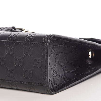 Gucci Guccissima Medium Emily Chain Shoulder Bag Black 6 of 9