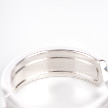 Cartier 18K White Gold 7mm C De Ring 57 8 6 of 7