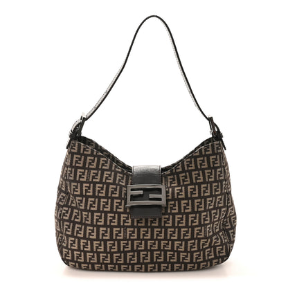Fendi Zucchino Vitello Hobo Testa Di Moro Beige 1 of 9