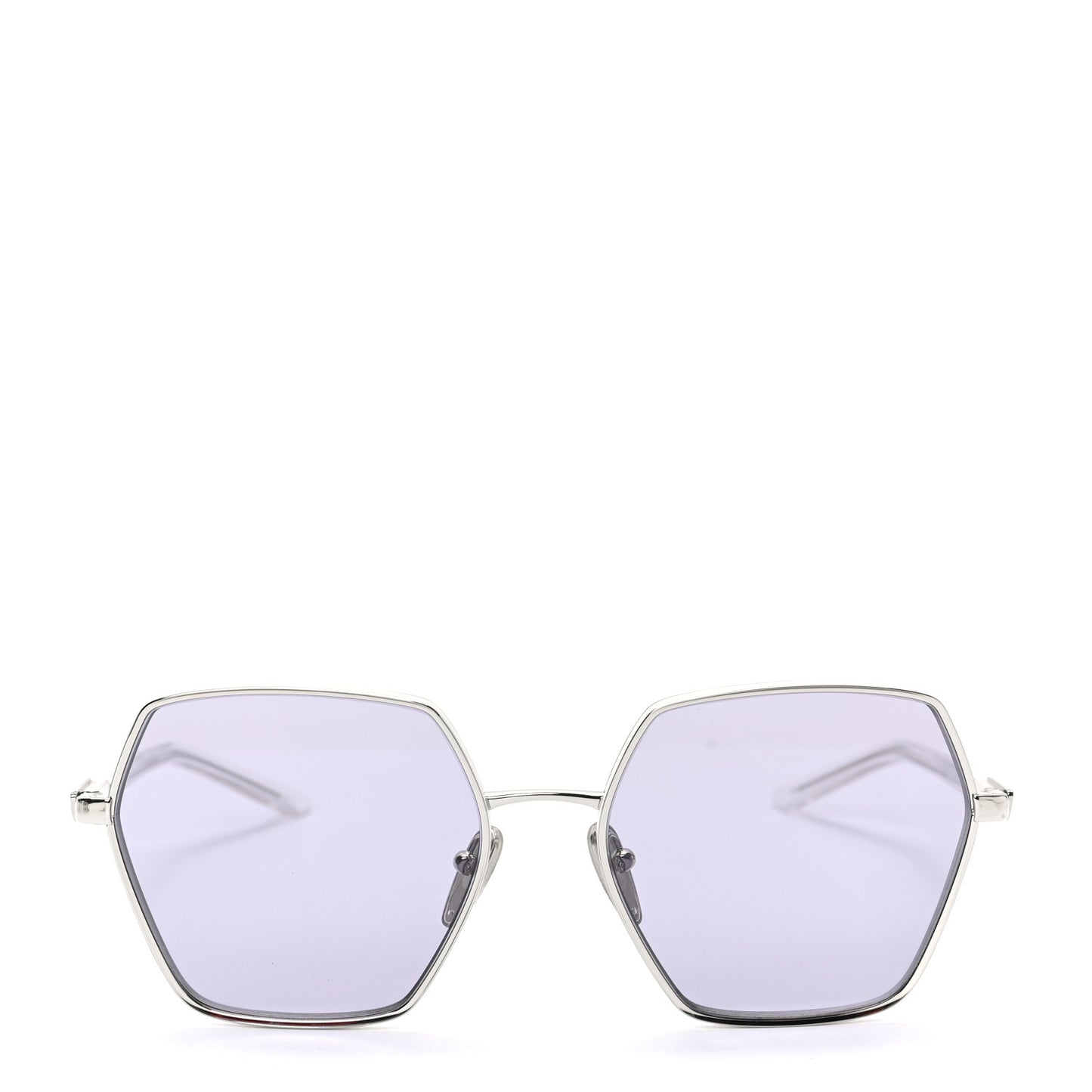 Geometric Sunglasses PR 56YS Silver White