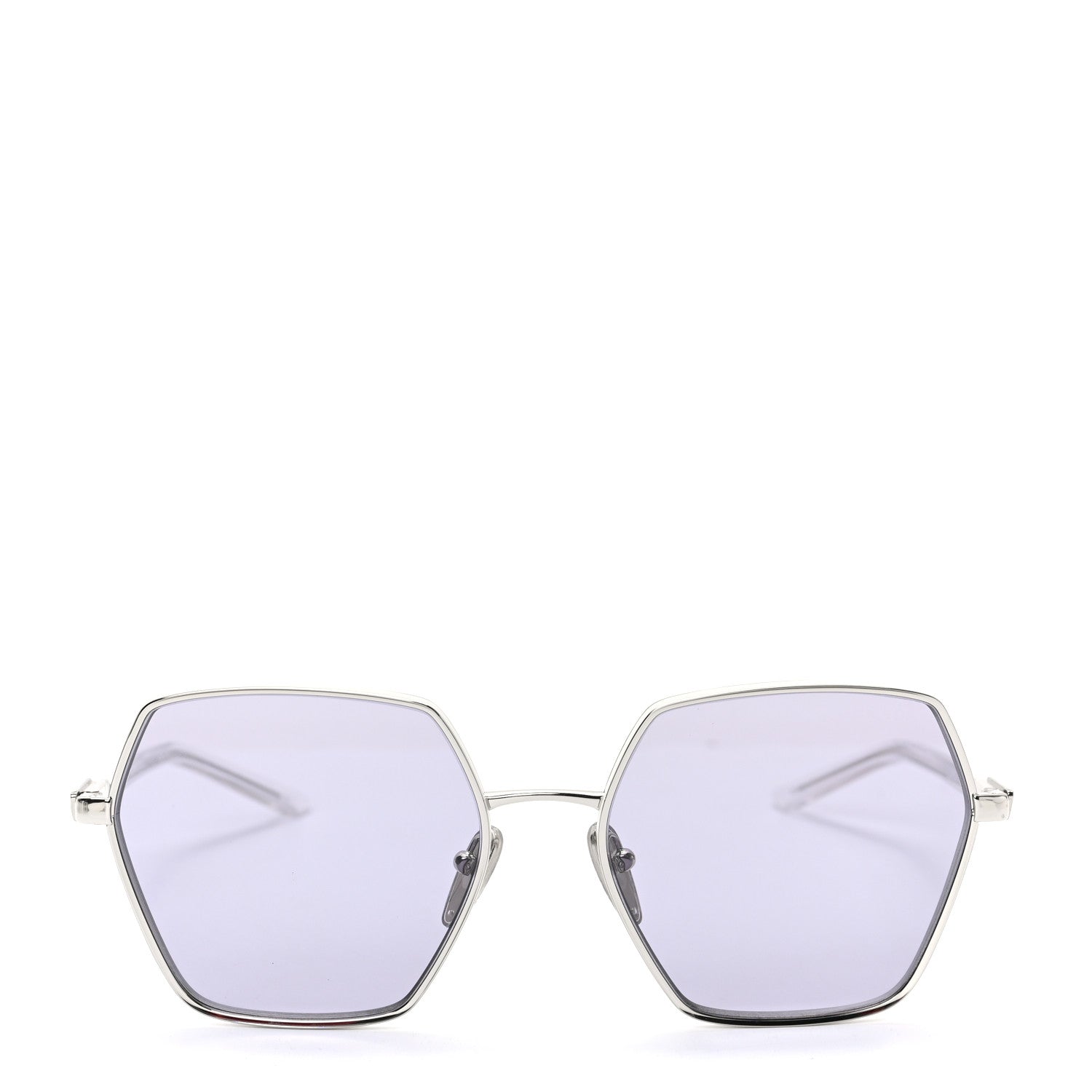 Prada Geometric Sunglasses PR 56YS Silver White 2 of 6