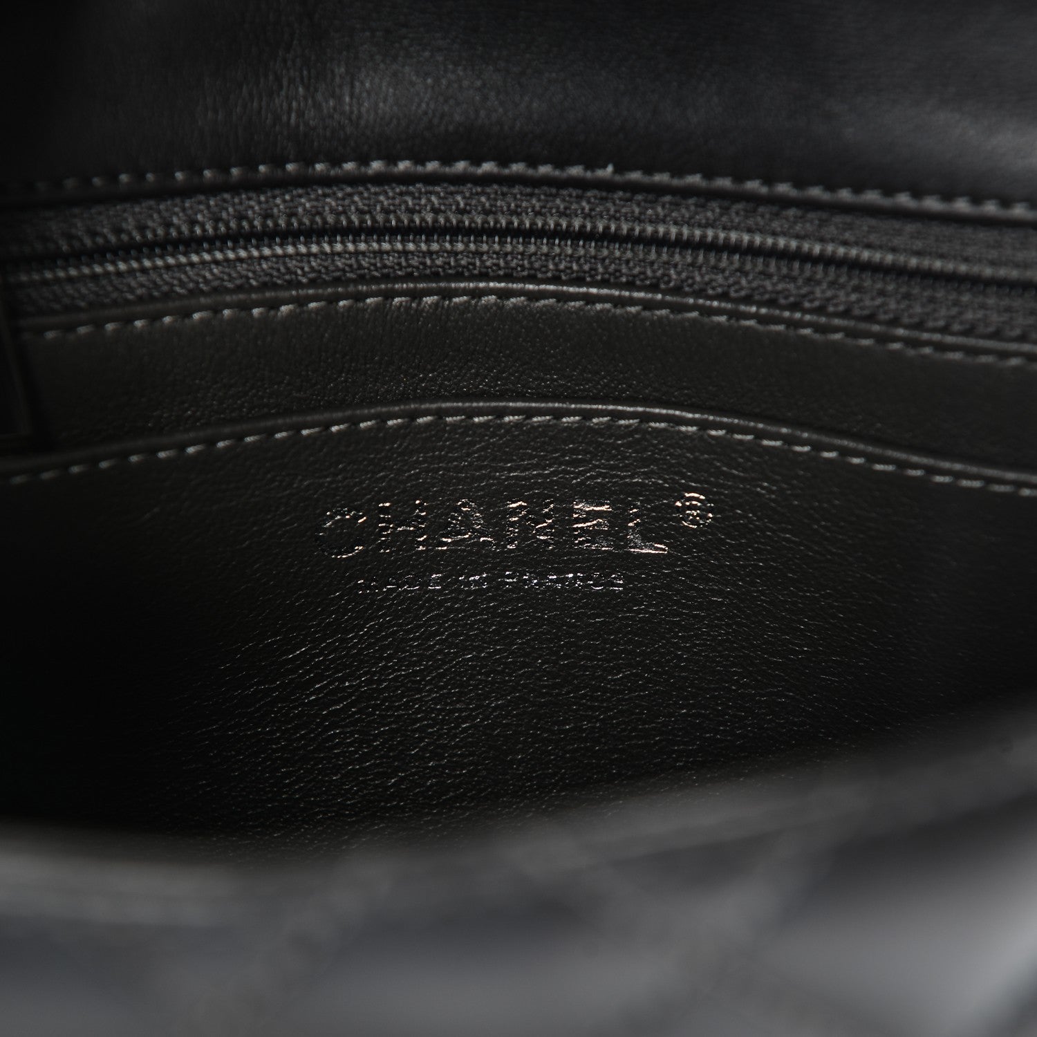 Chanel Lambskin Quilted Mini Square Flap Dark Grey 6 of 14