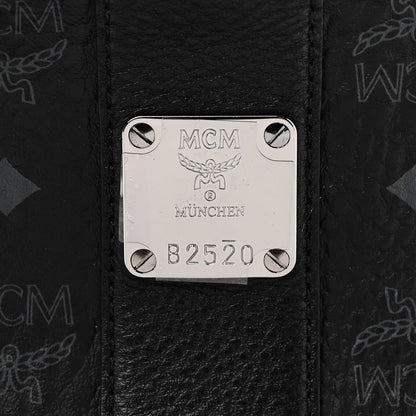 MCM Visetos Medium Liz Reversible Shopper Tote Black 9 of 15