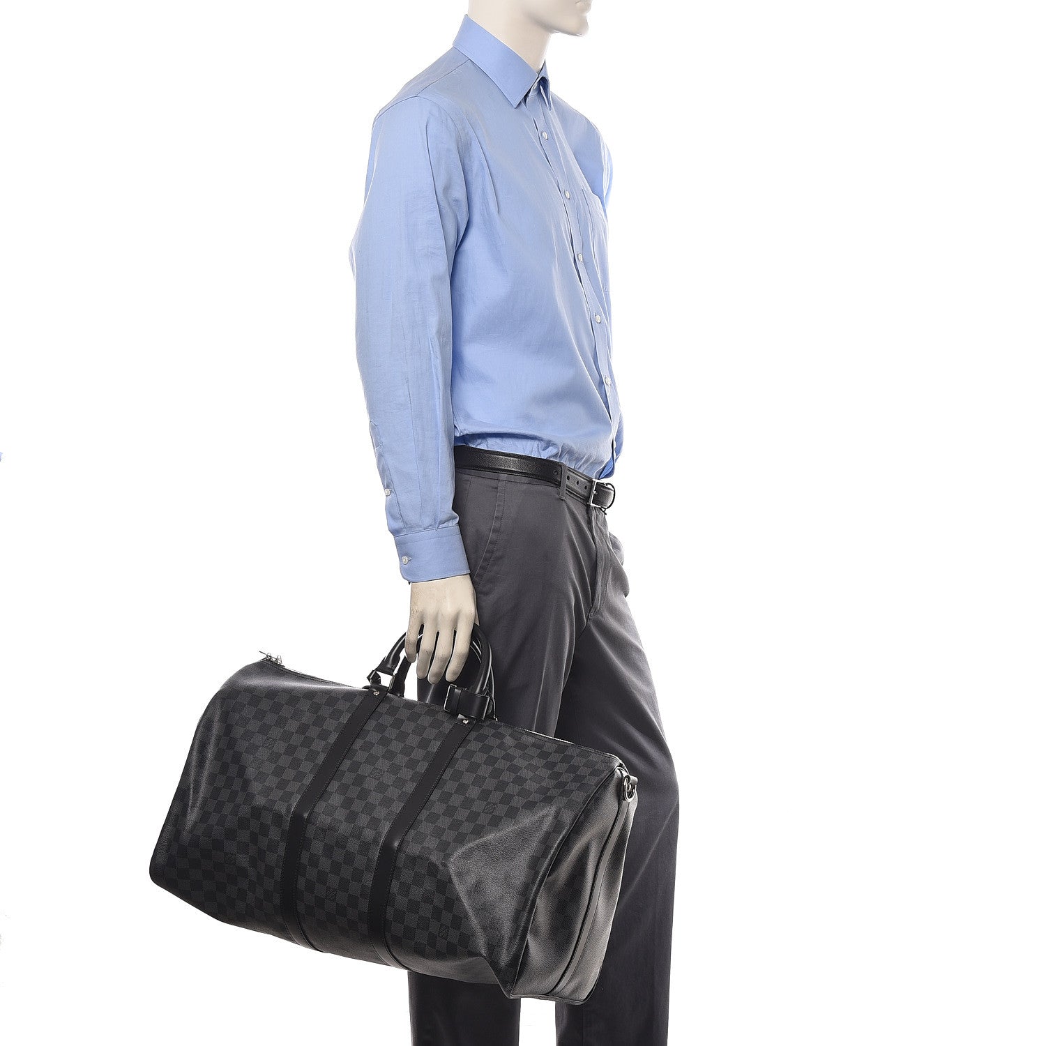 Louis Vuitton Damier Graphite Keepall Bandouliere 55 2 of 12