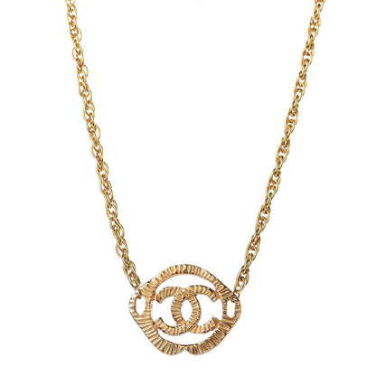 Chanel CC Pendant Chain Necklace Gold 1 of 5