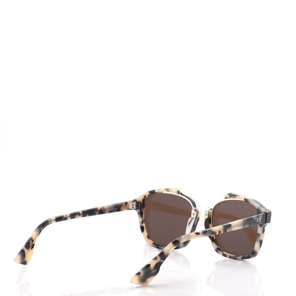 Christian Dior Abstract Square Mirrored Sunglasses Spotted Havana Blue 4 of 11
