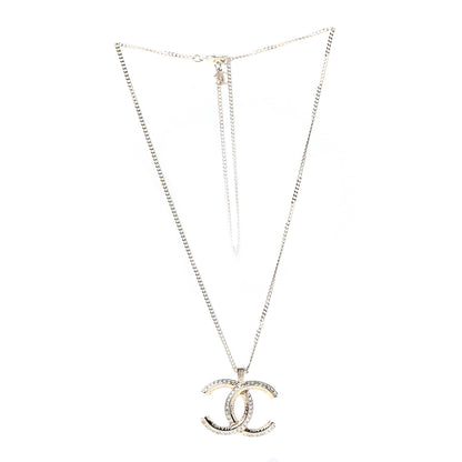 Chanel Crystal CC Chain Necklace Gold 3 of 5